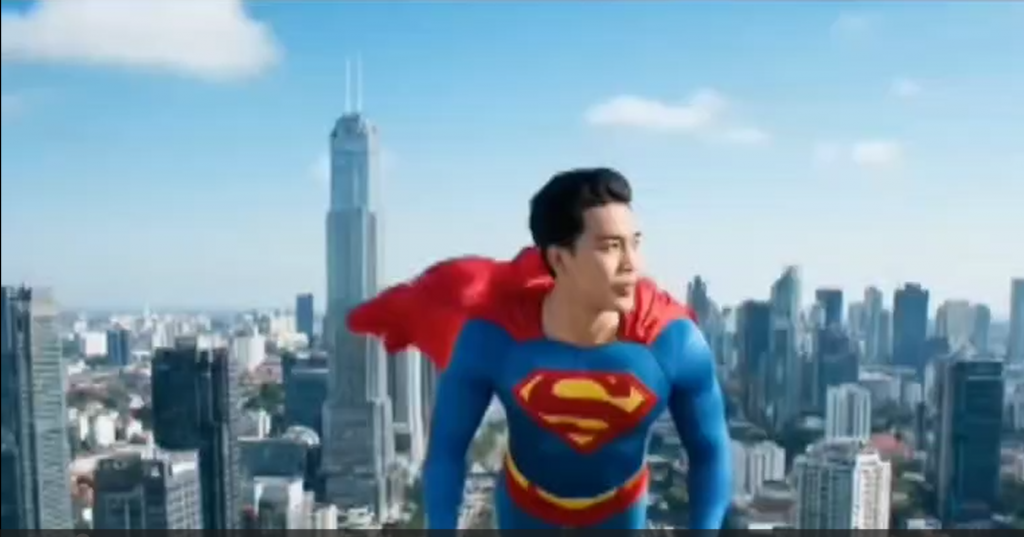 Generative AI Video_Superman in Jakarta